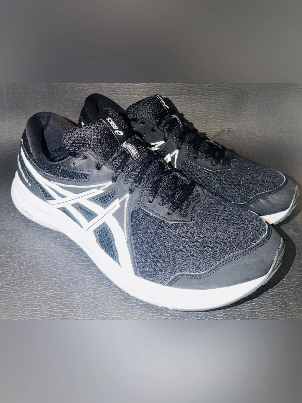 ASICS Men’s Black and White Athletic Running Shoes